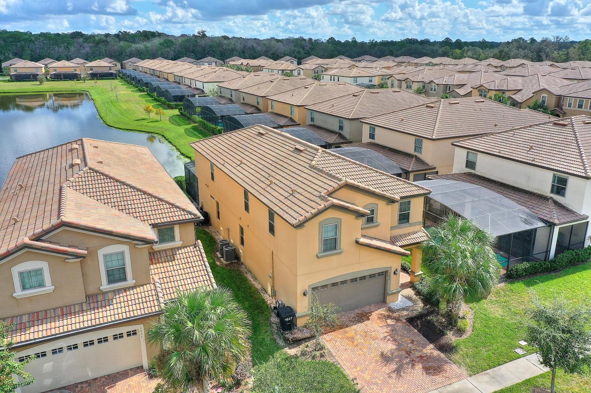 Stylish Cozy Family Getaway With Private Pool And Lake View Kissimmee Bagian luar foto
